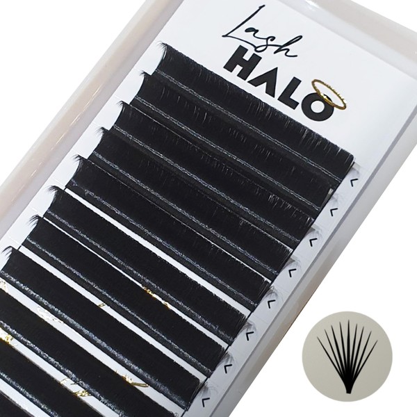 Easy Fans Eyelash Extensions 0.07 D Curl *NO PINCHING REQUIRED*