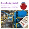 DMiotech 1/2 Inch Stainless Steel Latching Push Button Switch Domed