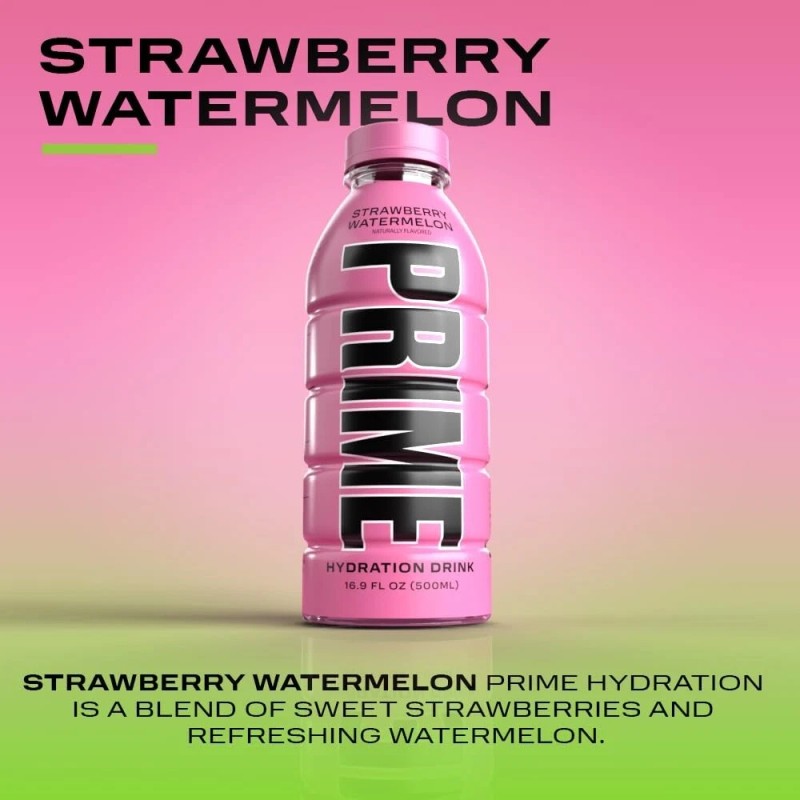 PRIME Hydration - Electrolytes Sports Drink - Strawberry Watermelon, 12