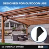 Iron Forge Tools 2x4 Pergola Brackets - 8 Pack Powdercoated