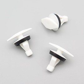 VVO Fasteners Plastic Front Door Weatherstrip Clip, White (Pack of 10)