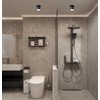EBION Surface-Mounted Spotlight, GU10, IP65 Waterproof, Surface-Mounted Light, Anthracite, Max