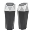 2Pcs Car Trash Can with Lid Waterproof Decorative Automotive Portable