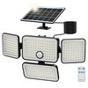 LUMLLSAJI 1PC 3000LM Solar Flood Lights Outdoor with Upgrade Solar