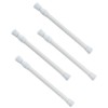 Kyuionty 4 Pcs Spring Tension Curtain Rods, 9.8 To 15.7