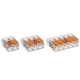 Wago - Blister pack of 40 automatic connection terminals, 2.3 and 5 inputs S221 (20-2 way terminal; 15-3 way terminal; 5-5 way terminal)