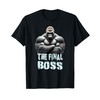 TF Brand The Final Boss Silverback Gorilla Design T-Shirt, Small,