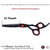 Professional 7” Black Diamond Barber Hairdressing Sharp Edge Scissors Stainless