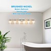 YYT 6-Light Bathroom Vanity Light Brushed Nicekl 6 Light Vanity