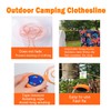 QeeHeng Camping Retractable Clothesline Portable Travel Clothes Line Adjustable 26ft