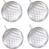 4-Pack Bubble Blown Glass Light Fixture Replacement Shades, Dia 4"