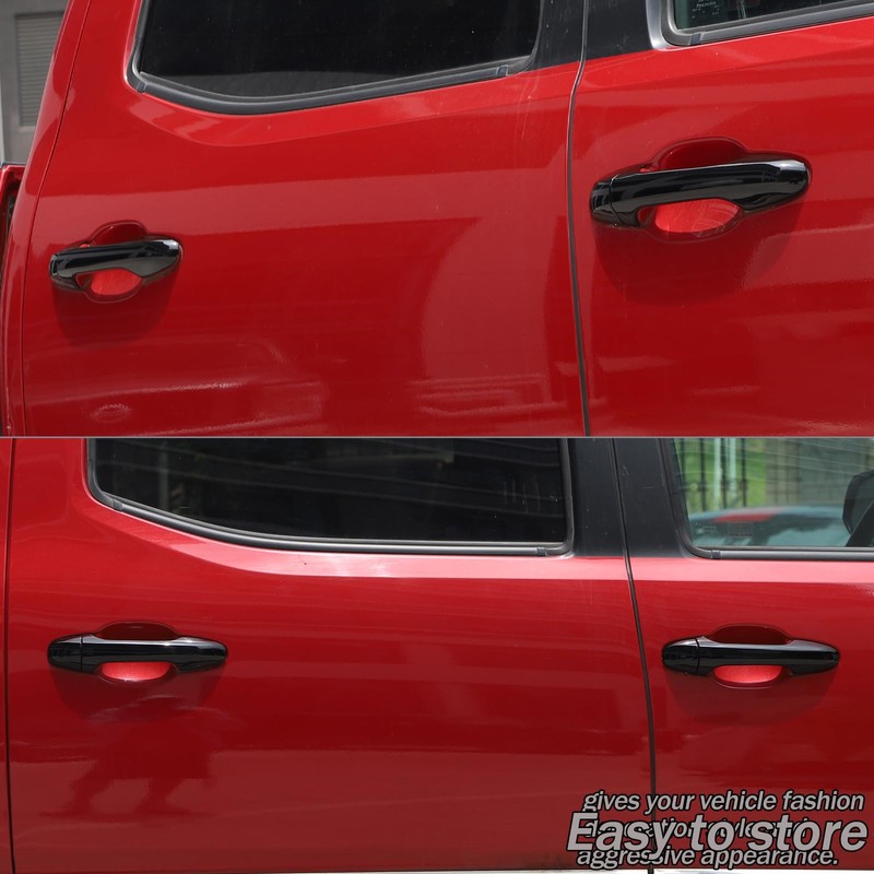 Lcojicep ABS Exterior Door Handle Protector Trim Frame Cover Compatible