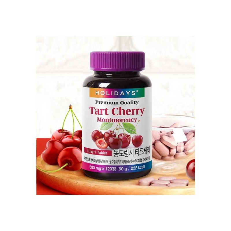 Holidays Montmorency Tart Cherry 120 Tablets, 3 Bottles (Total 12-Month