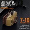 Upgraded Headlamp Rechargeable, Ultra Bright, 6 Modes with Motion Sensor