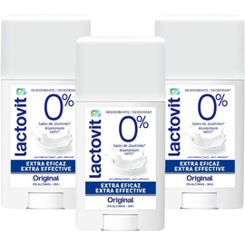 Desodorante barra Lactovit Original 3x60 ml – 24 h de protección natural