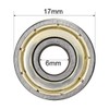 sourcing map 606ZZ Deep Groove Ball Bearing Double Shield 606-2Z