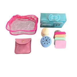 Set de 6 Esponjas de Maquillaje Multicolor | Incluye Set de Aretes de Regalo