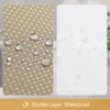 Craidlela 3 in 1 Shower Curtain Set, Beige Waffle Shower