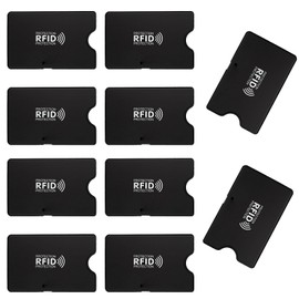 Pack of 10 RFID Blocker Card, EC Card Protective Case, Credit Card Case, RFID Protection, ID Card Sleeves, Card Protection for Against Data Theft Bank Cards EC Card Case Card Personal Case Bank Cards