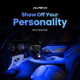 MAX Bulk Roll LED Lights for Cars, Trucks, SUVs, ATVs, & More, Exterior & Interior Car Lights Strips, Cuttable LED Strip Lights for Inside Car, Plug & Play, 12V, 1 Roll, 5M/196 in, Blue - Alpena