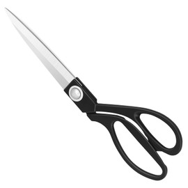KUONIIY Sewing Scissors 9 inch - Professional Stainless Steel Tailor Scissor Shears for Fabric Leather Dressmaking Tailoring Artists Students Dressmakers, Black