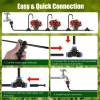 360-Degree Bendable 49FT 5/8 Tubing Hose 5/16 Faucet Connector Automatic