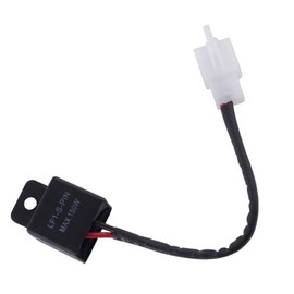 CENPEK 2Pcs 2 Pins Electronic Led Flasher Relay Flash Rate Control Relay Motorcycle for Scooter Motorcycle Bike Blinker