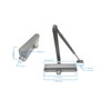 Global Door Controls Commercial ADA Door Closer in Aluminum with