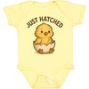 inktastic Adorable Just Hatched Chick Illustration Baby Bodysuit Newborn Banana