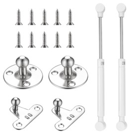 Pack of 2 100 N/10 kg Gas Spring Furniture Shock Absorber, Flap Holder Gas Pressure Damper 300 mm, Flap Fitting Gas Spring Door Damper, Soft Close Hydraulic Holder for Cabinet Door Kitchen Cabinet Box