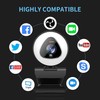 Angetube Streaming Webcam 1080P with Ring Light, HD USB Web