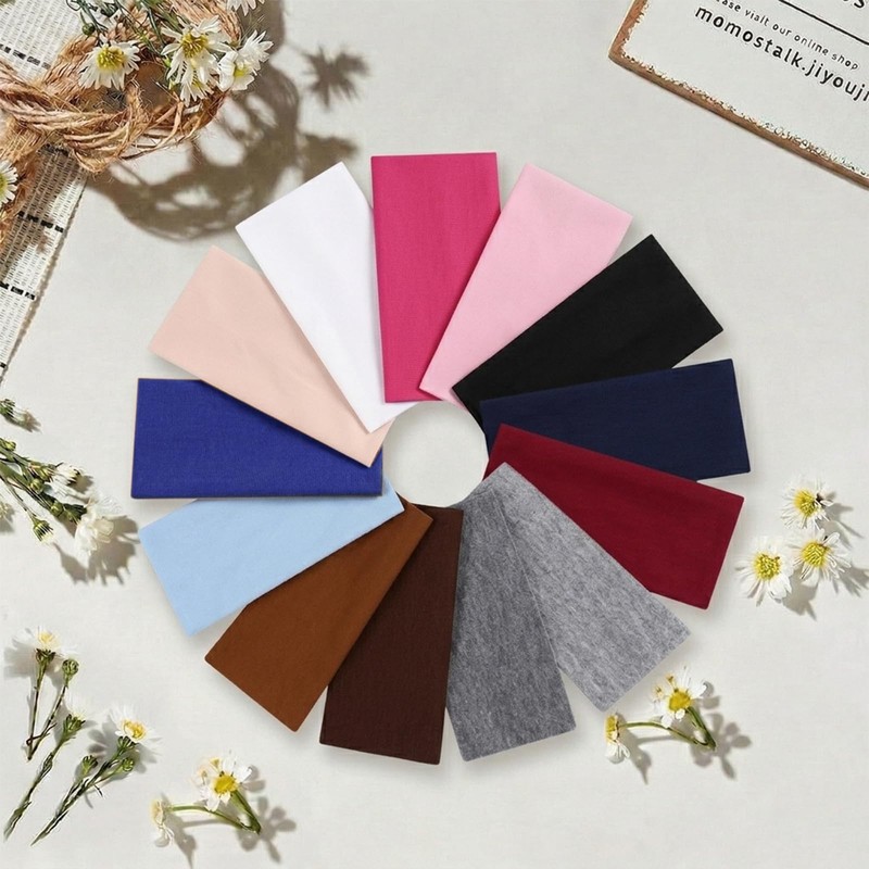 12Pcs Headbands for Women Non Slip Soft Elastic Polka Dot