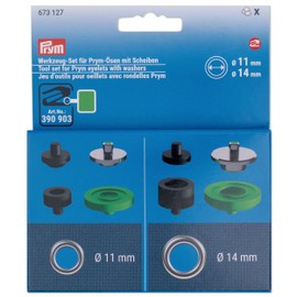 Prym 673127 Tool Set Eyelets Diameter 11 mm and 14 mm for Vario Creative Tool