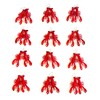 GZYSSL 12 Pcs Mardi Gras Red Carwfish Earring Pendant Decoration
