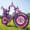 4th of July Bike Decorations Kit Includes Patriotic Tinsel Garlands