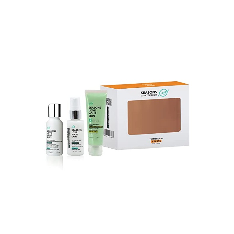 Seasons love your skin kit facial 3 Pasos – limpiador