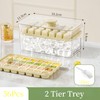 Ice Cube Tray with Lid and Bin, 56 Pcs Ice