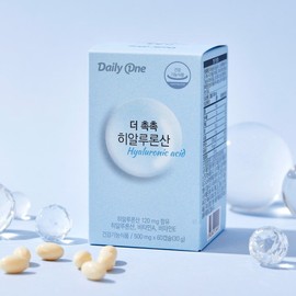 Daily One The Moist Hyaluronic Acid Inner Beauty Nutrient 500mg / 데일리원  더 촉촉 히알루론산 이너뷰티 영양제 500mg X 60캡슐 2통