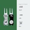 ITAZURA USAGI Golf Golf Marker & Green Fork (Silver) Competition