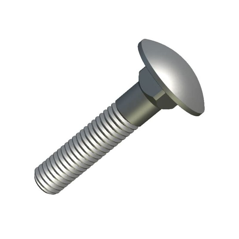 Keple M10 x 60 mm Mushroom Head Screws with Square