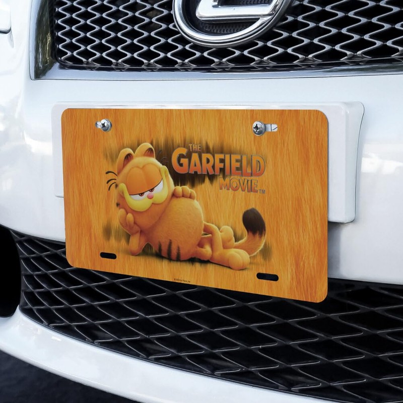 Garfield Laying Down Novelty Metal Vanity Tag License Plate