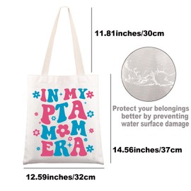 Parent Teacher Organization Association Tote Bag PTA Volunteer Appreciation Gifts In My PTA Mom Era PTA President Gift (PTA Mom tb UK)