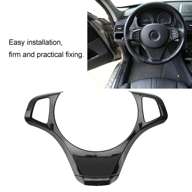 Steering Wheel Cover, Carbon Fibre Style, Durable Steering Wheel Cover,