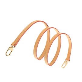 jiesinlov Vachetta Leather Replacement Shoulder Strap for Handbag (Beeswax Double Buckle Width: 1.1 cm, Length: 90 cm)
