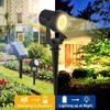 T-SUNUS Solar Landscape Spotlights 2 Pack Warm White, IP65 Waterproof