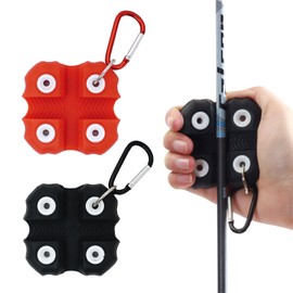 SPG Arrow Puller Archery with Metal Belt Clip, Square Shape Archery Arrow Puller Gripper Target Remover Tool for Target Practice (2 Packs (1 Black + 1 RED))