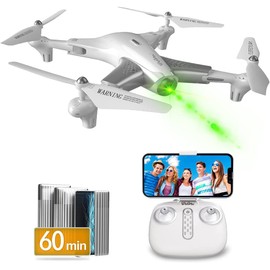 Loolinn | Drone for kids with Optical Flow Positioning Technology - 60 Minutes Long Flight Time, 3 Batteries, Very Stable Flight - Drone with Camera for Kids over 10 Years Old (Kid's Gifts Idea)