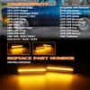 AreLokpri LED Front Side Marker Lights Compatible with Dodge Ram