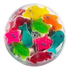 Gomitas Animales Marinos Acuario Mar Sirena Peces 60 Pzas