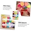 LALAFINA 12pcs Creative Hand Knitted Woolen Yarn for Four Strand